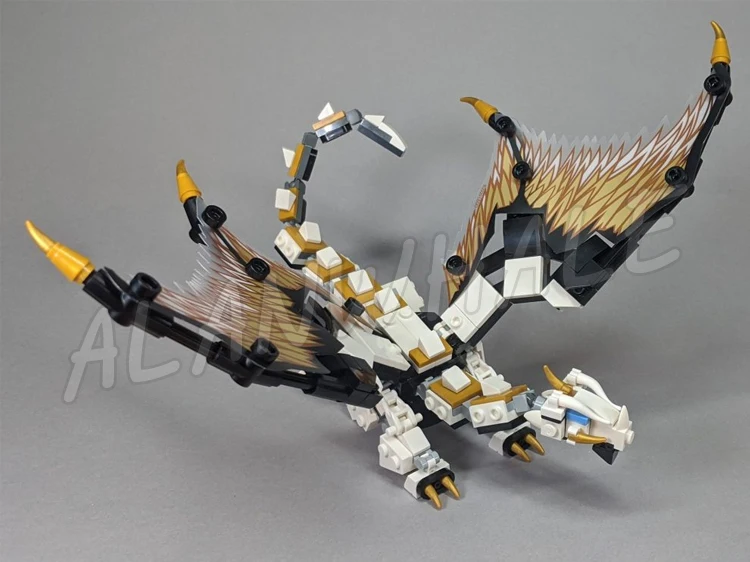 331 Uds Wu's Battle Dragon hoja de marfil de libertador ballesta 11550 juegos de bloques de construcción regalos compatibles con el modelo