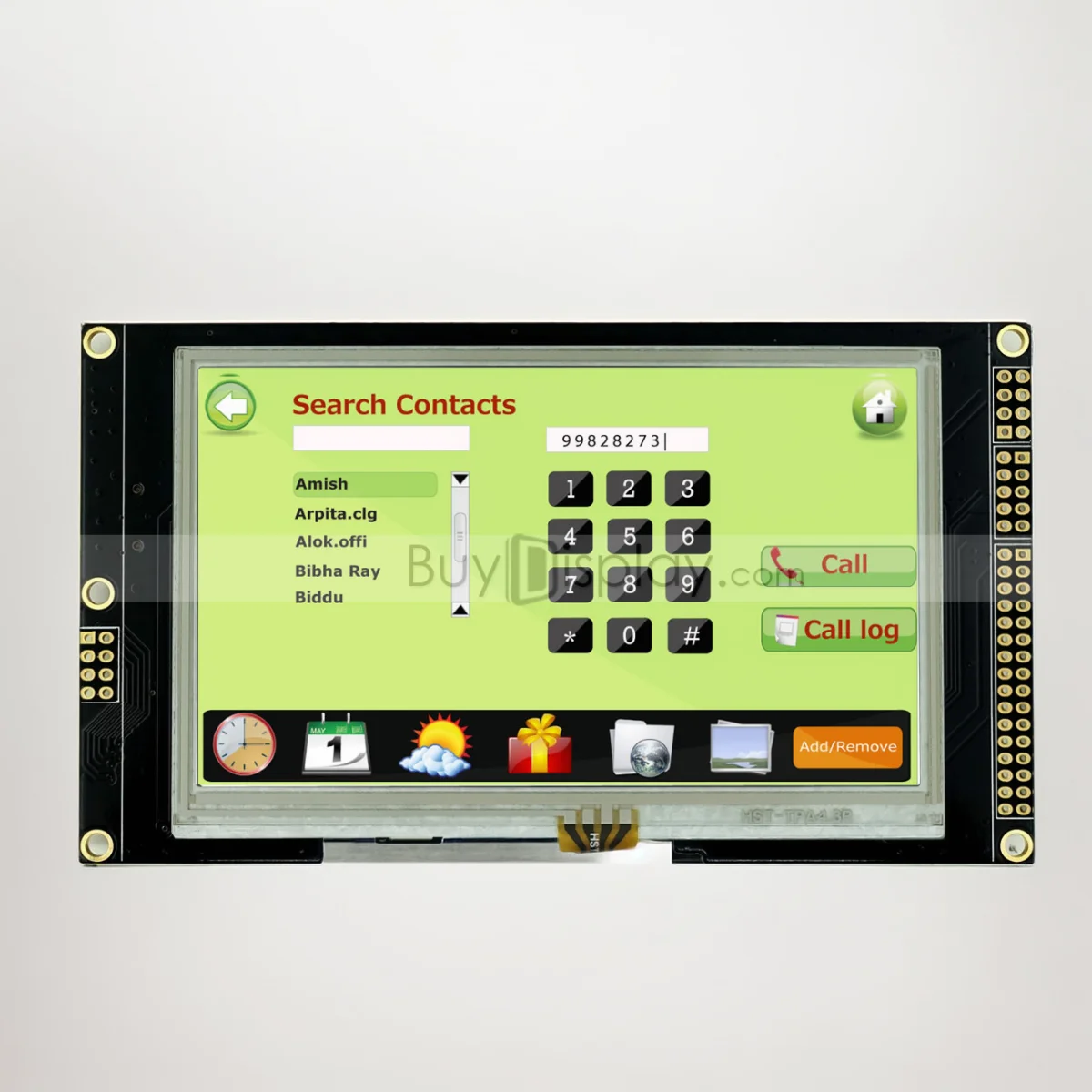 4.3 inch TFT LCD Display with RA8875 Controller Board  with Serial SPI,I2C Interface Optional Capative Touch or Resistive Touch