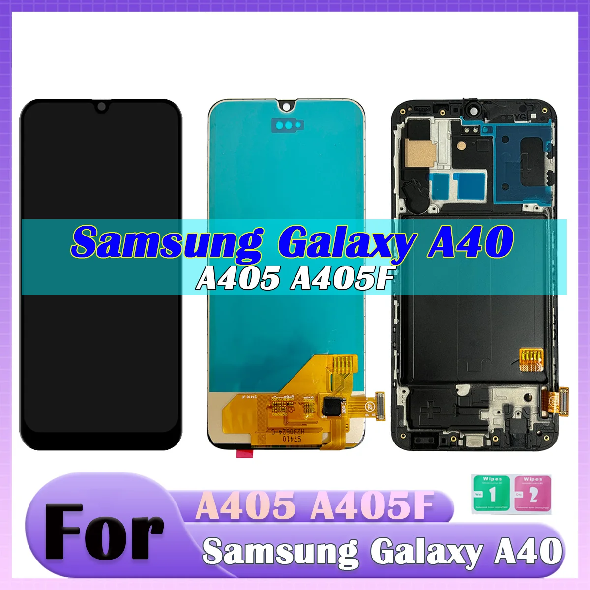 Display for Samsung A40 A405 A405F LCD Screen Touch Digitizer Assembly, for samsung a40 lcd display