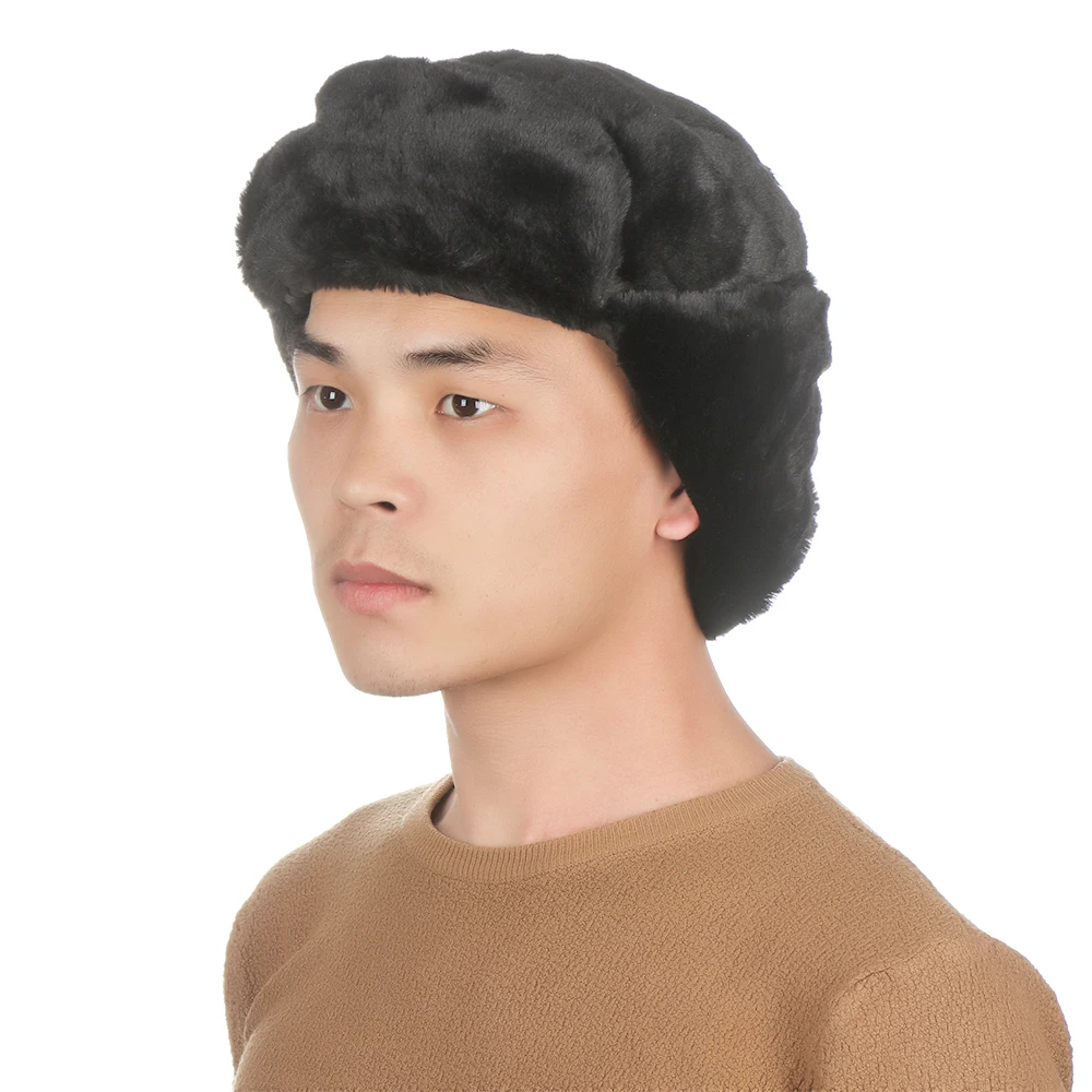 Women Men Earflap Bonnet Thick  Russian Ushanka Winter Hat Snow Caps Bomber Hat