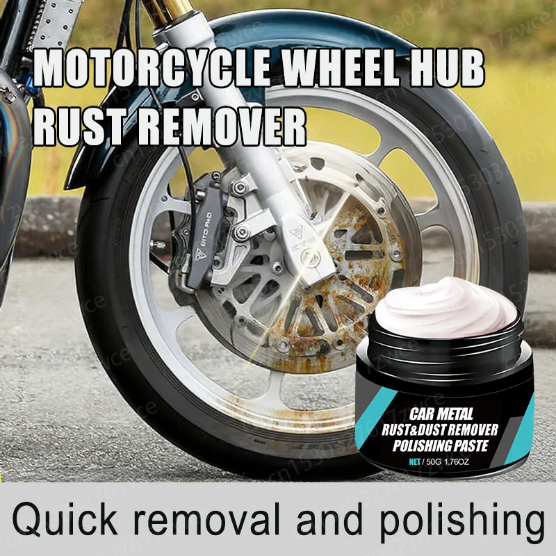 Motorcycle Metal Rust & Wheel Hub Rust Scratch Repair Wax Agent Car Metal Oxidize Long-Lasting Wheel Hub Polish Wax Kit