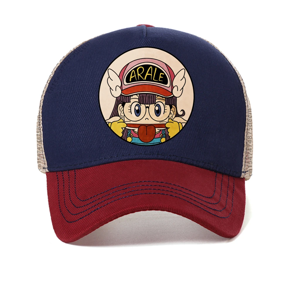 

Arale baseball cap female designer Japanese women's casual Summer mesh snapback hat outdoor Breathable sun unisex sport hats
