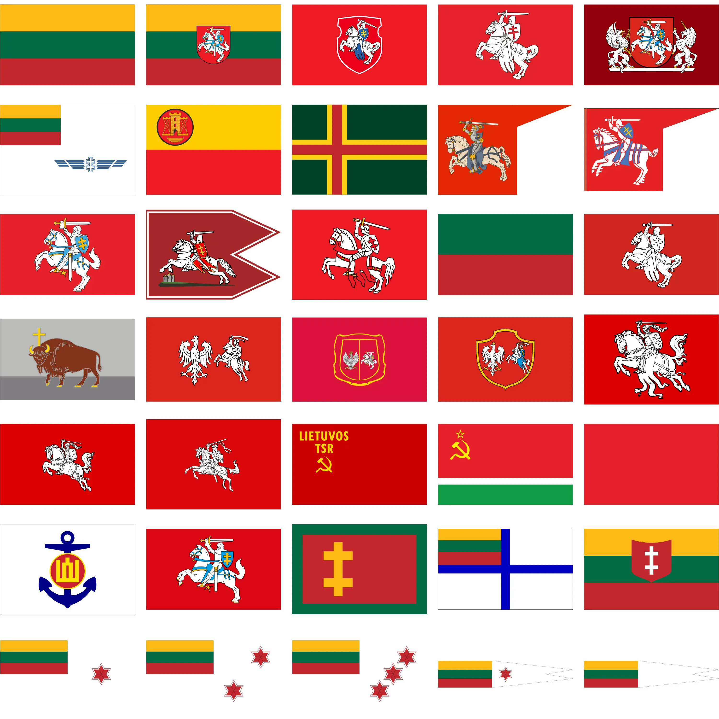 Lithuania President History flag Naval jack or Kingdom Banner 3x5ft 90x150cm Double sided printing LTU Air Force Ensign flags