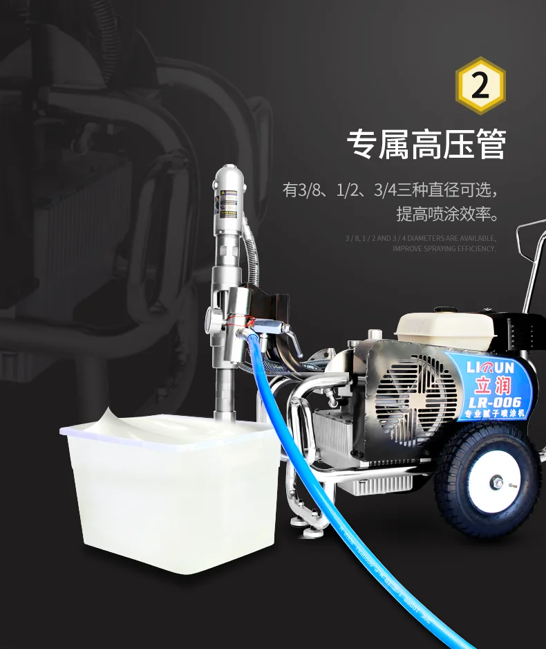 Lirun Brand's New Putty Powder Spraying Machine with High Power Spraying High Pressure Fully Automatic Latex Paint for Home Deco