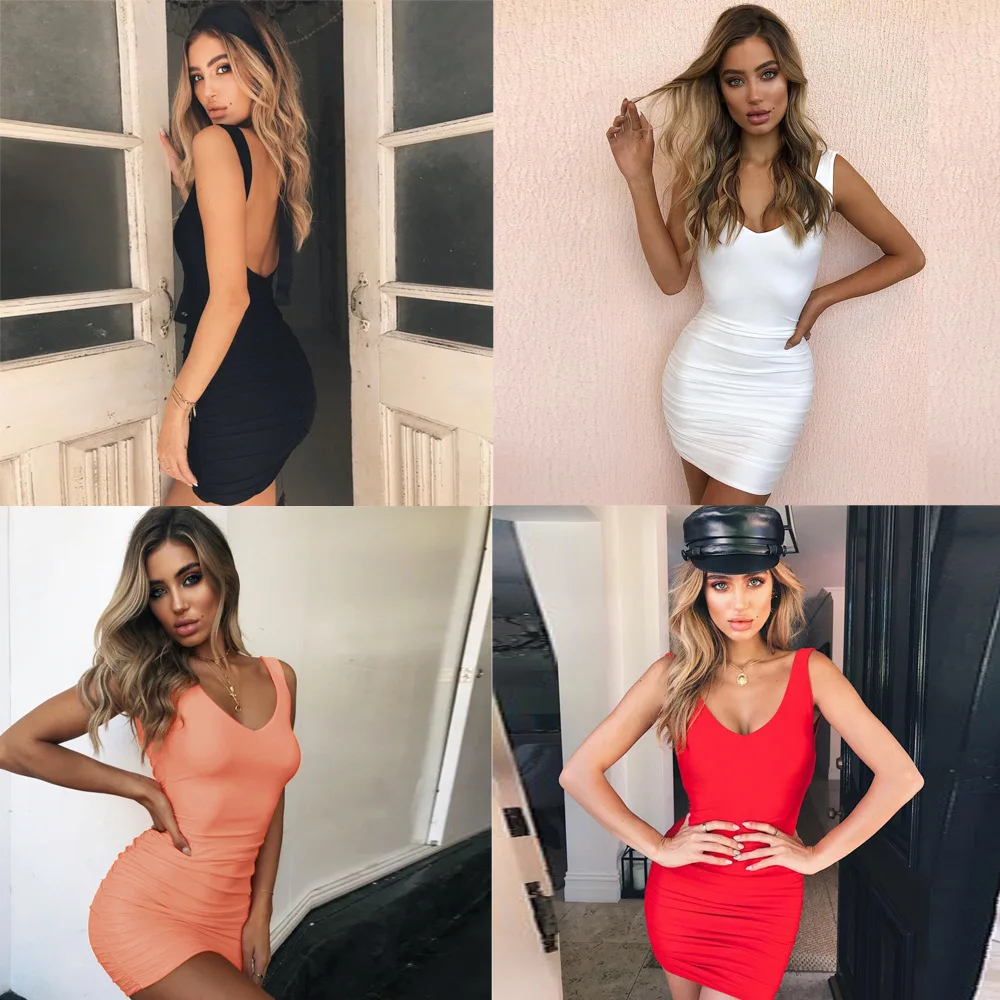 Sexy Dresses for Women 2024: Fashionable Bodycon Dress with Hips Wrap Design