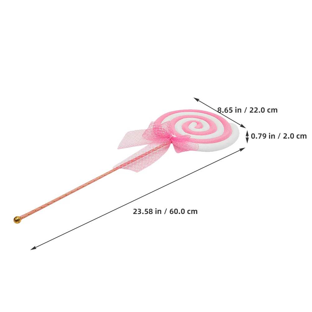 2 Pcs Photo Studio Props Lollipop for Decorate Party Candy Decoration Simulation Food Plastic Large