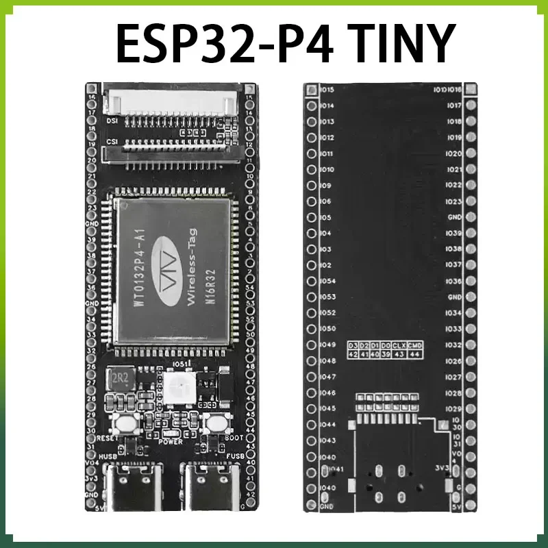 ESP32 P4 TINY Development Board WT9234 TINNY ESP32 P4 chip 360MHz Bulit-in RGB MIPI DSI CSI RISC V