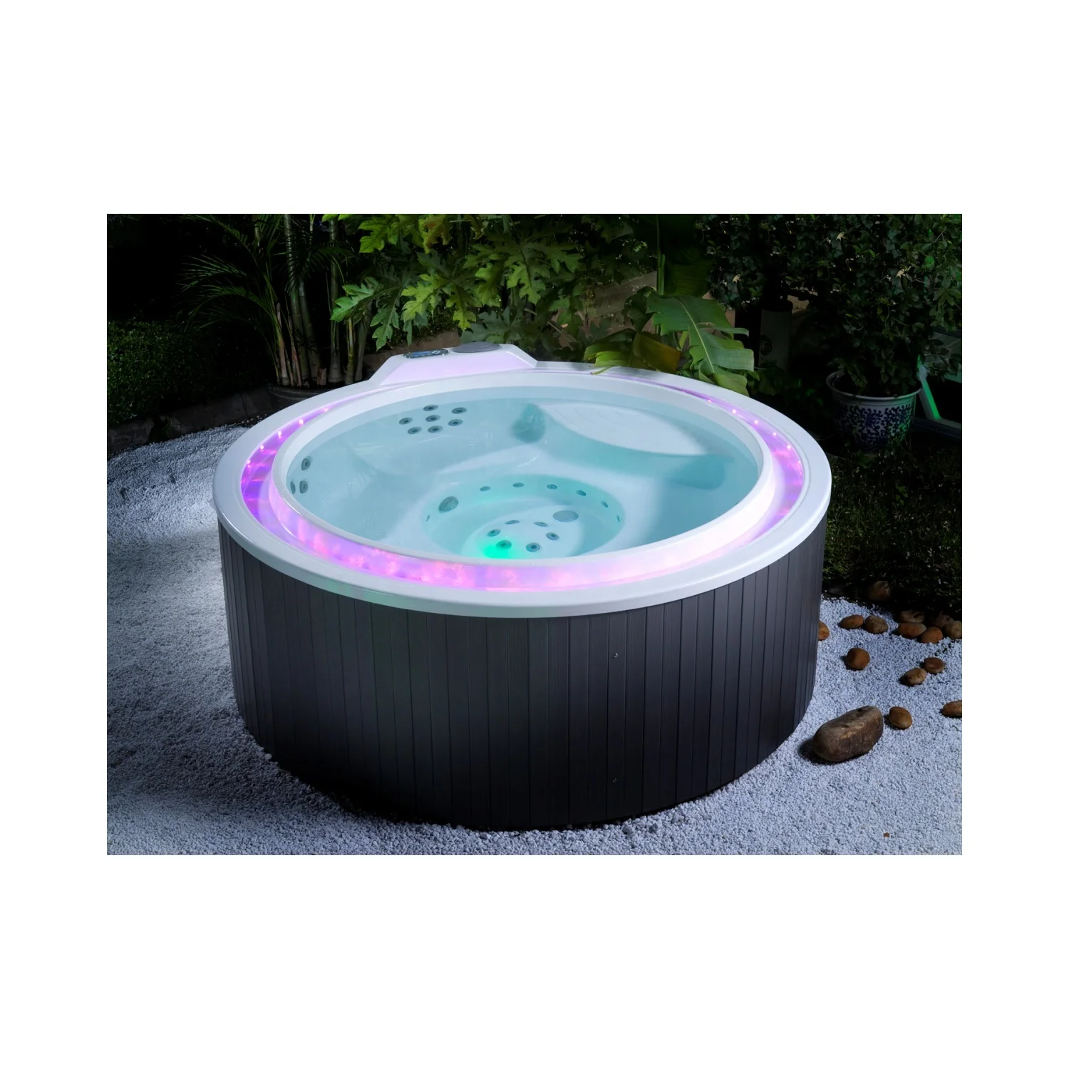 Modern Massage Outdoor Independent Hydrotherapy Massage Bathtub Outdoor Circular Massage Hot Water Bathtub