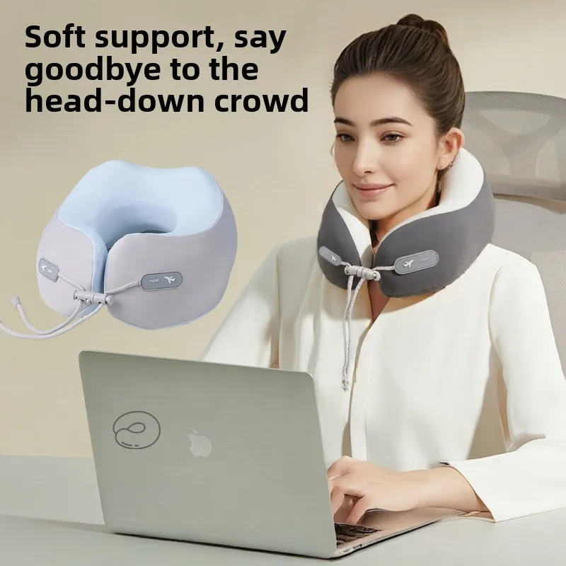 Portable Memory Foam U-shaped Neck Pillow, Suitable for Traveling and Supporting The Neck When Sleeping on The Plane