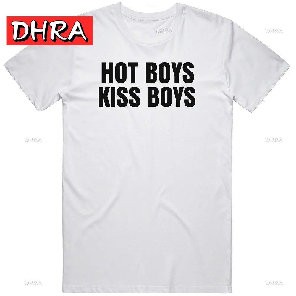 

Футболка Hot Boys Kiss Boys Мягкая крутая стильная рубашка Летняя классическая повседневная футболка Креативная художественная городская футболка Пляжная одежда Футболки