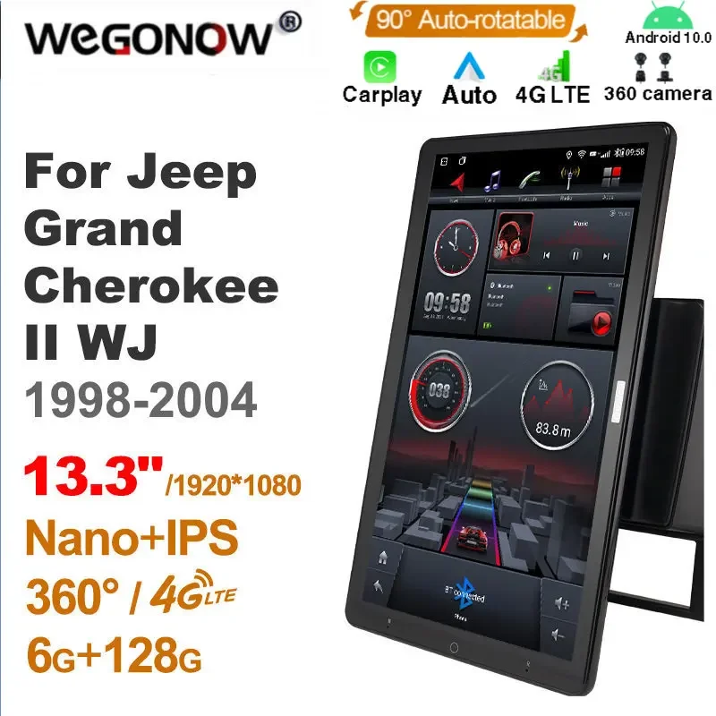 TS10 Android10.0 Ownice Car Radio Auto for Jeep Grand Cherokee II WJ 1998-2004 13.3'' No DVD support Quick Charge Nano 1920*1080