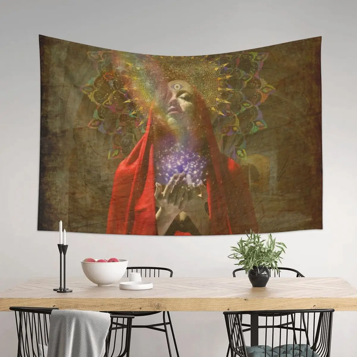 

Priestess - Mary Magdalene Tapestry Room Decor Wall Hanging Decor Bedrooms Decor Home Decoration Accessories Tapestry