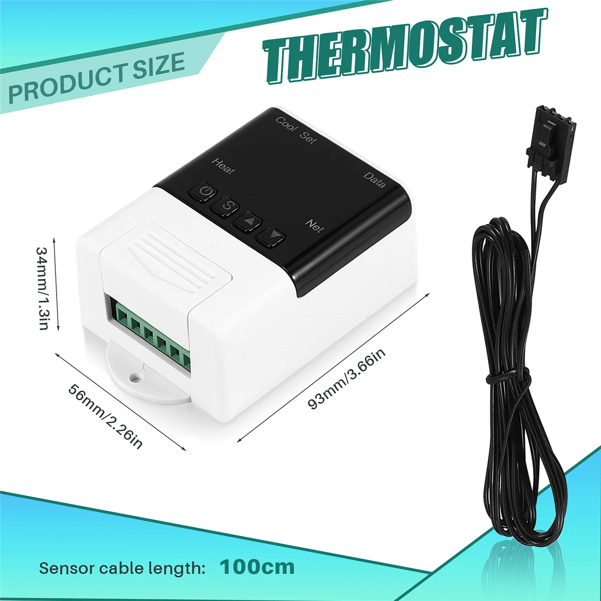 Wireless Wifi Temperature Controller Thermostat AC110-220V DTC1201 Sensor Digital Display APP Control for Smart Home