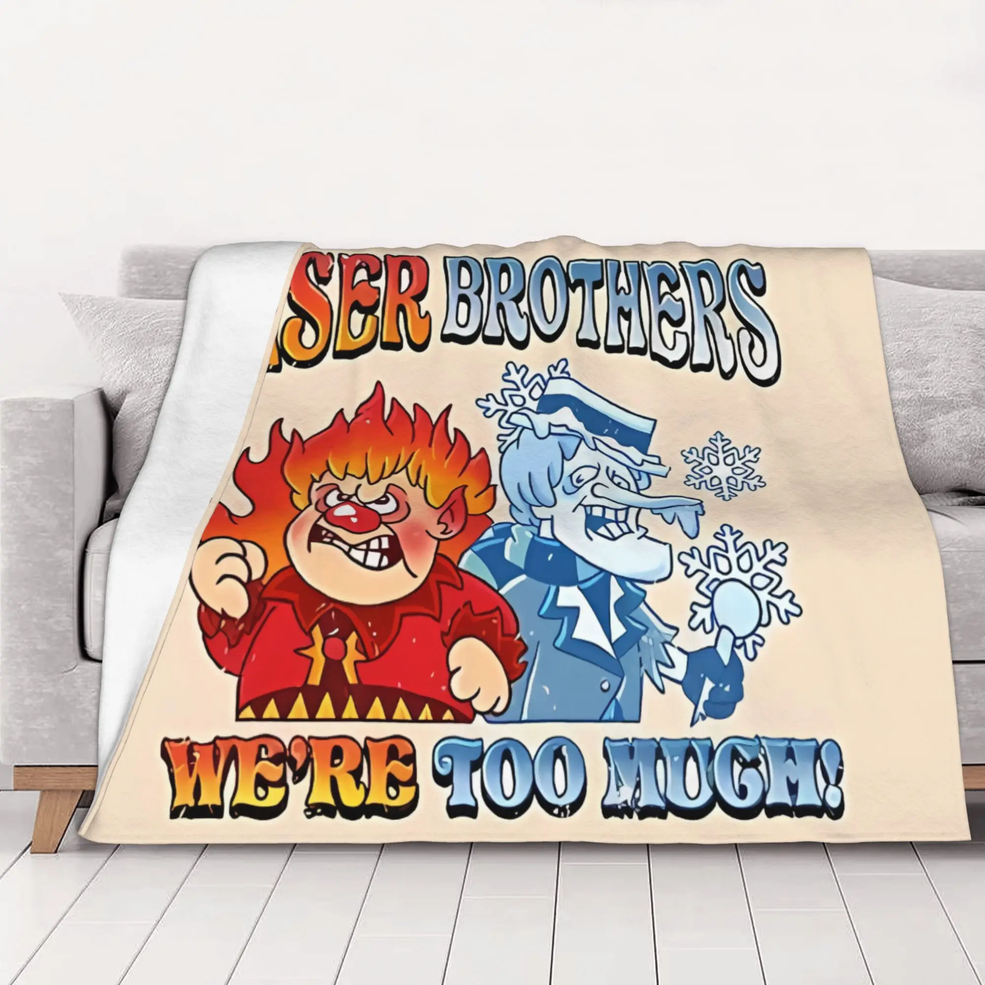 1PC home Cute Room Decor Classic Blanket Throw Blanket Miser Brothers Novelty Warm Blanket All Season