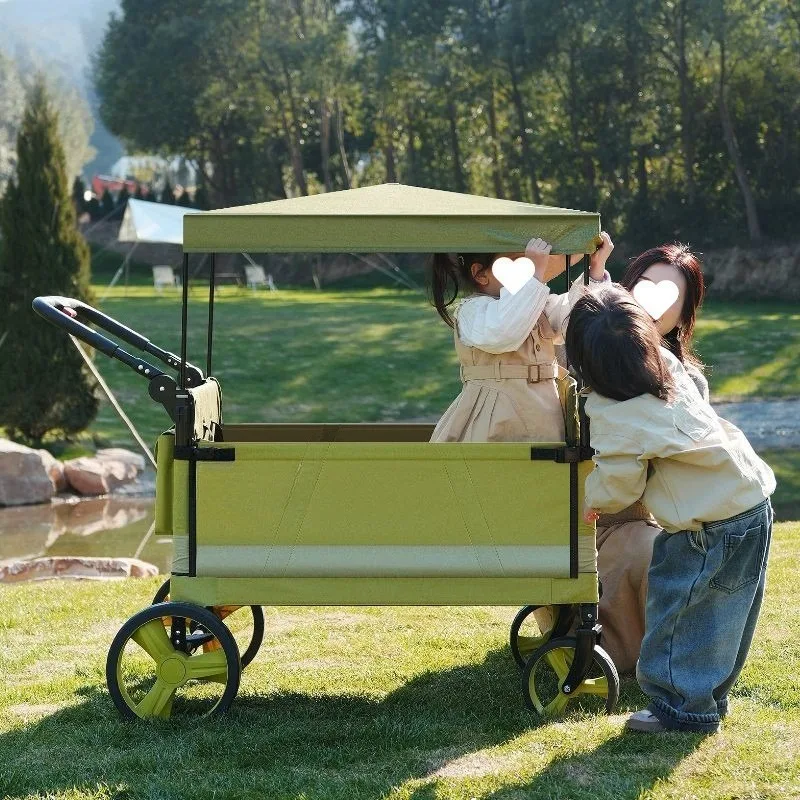 

Outdoor camper stroller Large capacity picnic multi-function trolley
