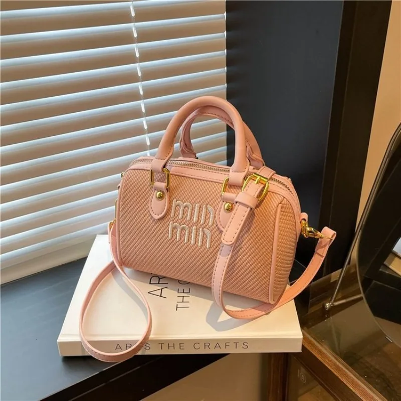 2025 Новая модная дизайнерская сумка через плечо, новая универсальная женская сумка на одно плечо с текстурой в стиле ретро