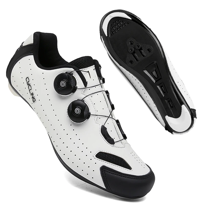 Road Cycling Shoes Flats Cleats Shoes Speed Cycling Sneaker Man Bike Shoes Women Self-Locking Non-slip Mountain Bicycle shoe spd