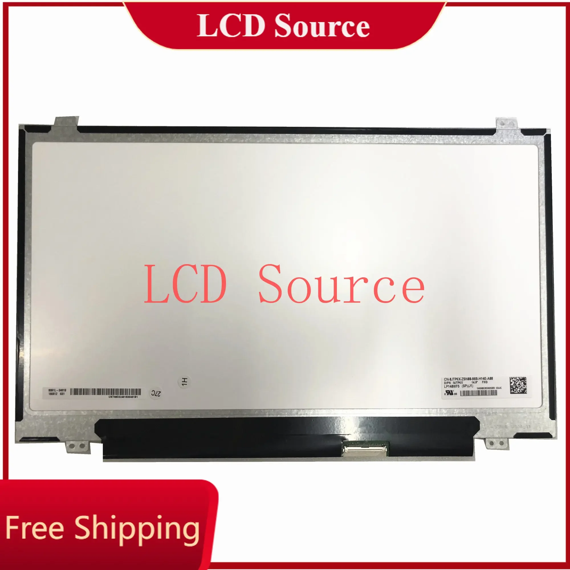 LP140WF5 SPJ1 LP140WF5-SPJ1 14.0'' 1920x1080 EDP 40 pins FHD IPS Display Matrix Panel D/PN: 0JTP6X Laptop LCD LED Touch Screen