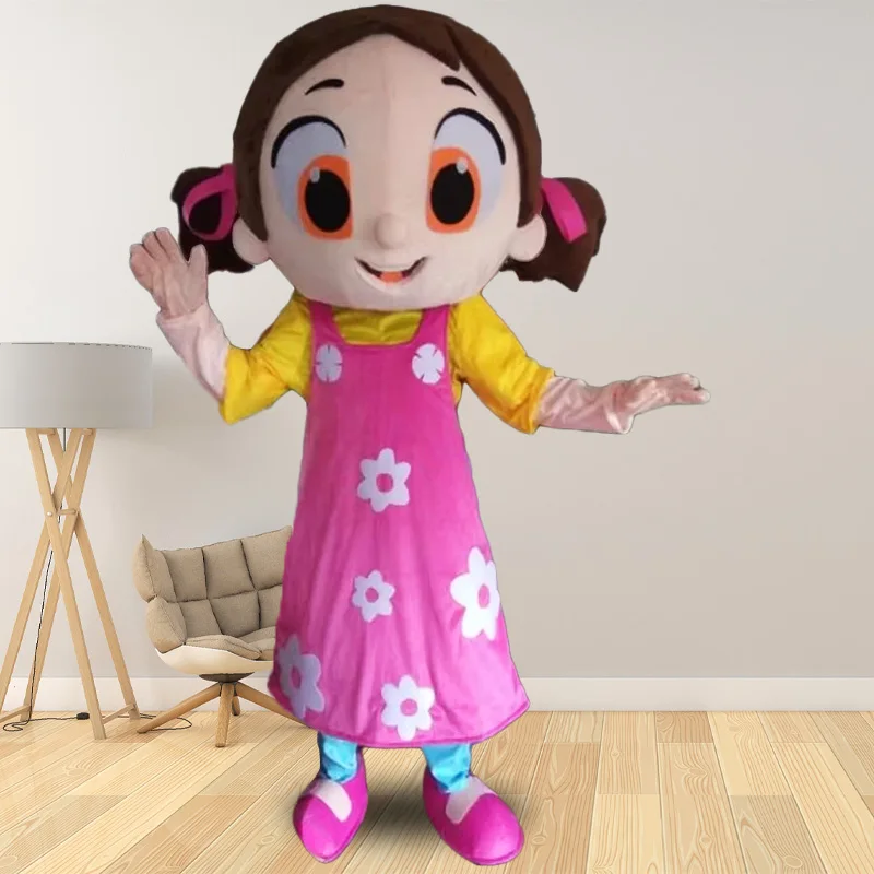 Neue Erwachsene Niloya Mädchen Maskottchen Kostüm Anime Dora Mädchen Cartoon Puppe Anzüge Plüsch Weihnachten Kostüm Halloween Cosplay Outfits