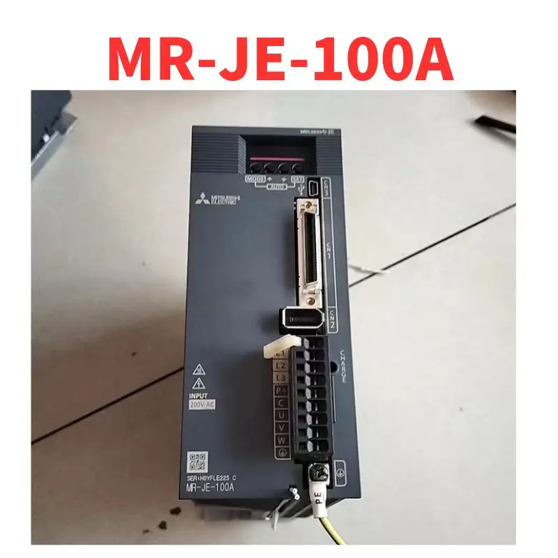 Used MR-JE-100A AC Servo Amplifier, tested ok