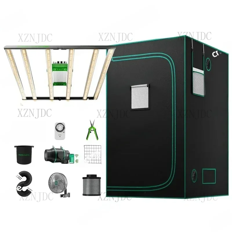 

Mars Hydro 480 Вт 4X4 фута 120X120 см FC4800 LM301H EVO Smart 6 дюймов IFresh встроенный вентилятор вентиляция большая палатка для выращивания полный комплект