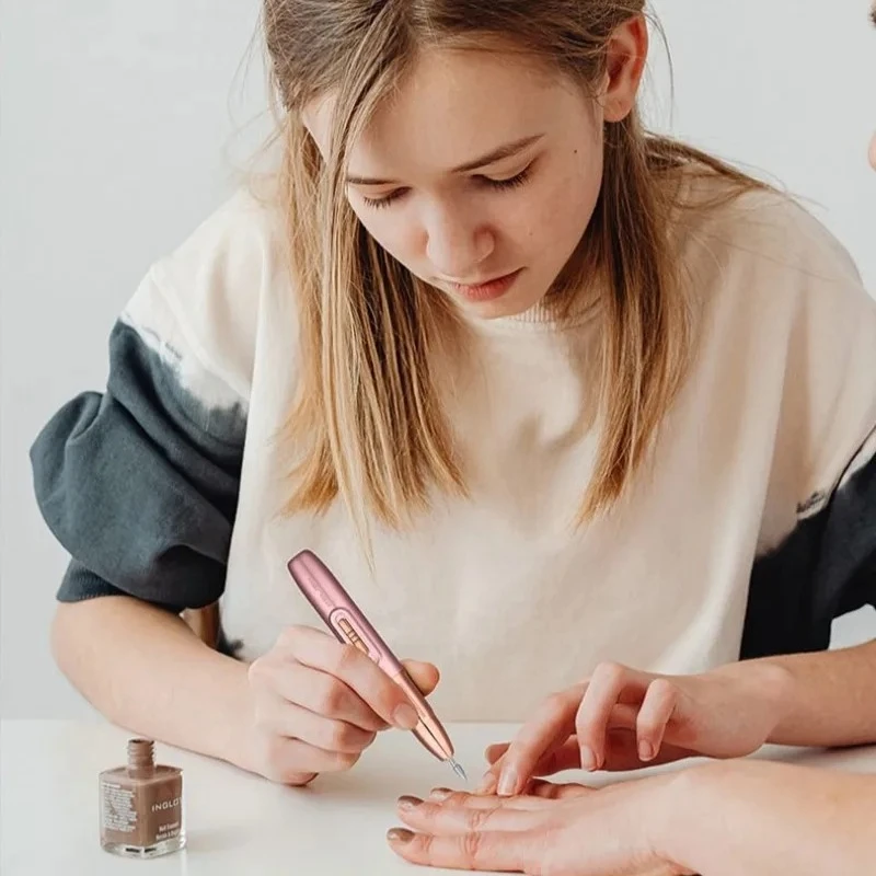 Rechargeable Electric Nail File for Beginner,Portable Electric Nail Drill for Home Manicure Exfoliation & Polishing Manicure Set