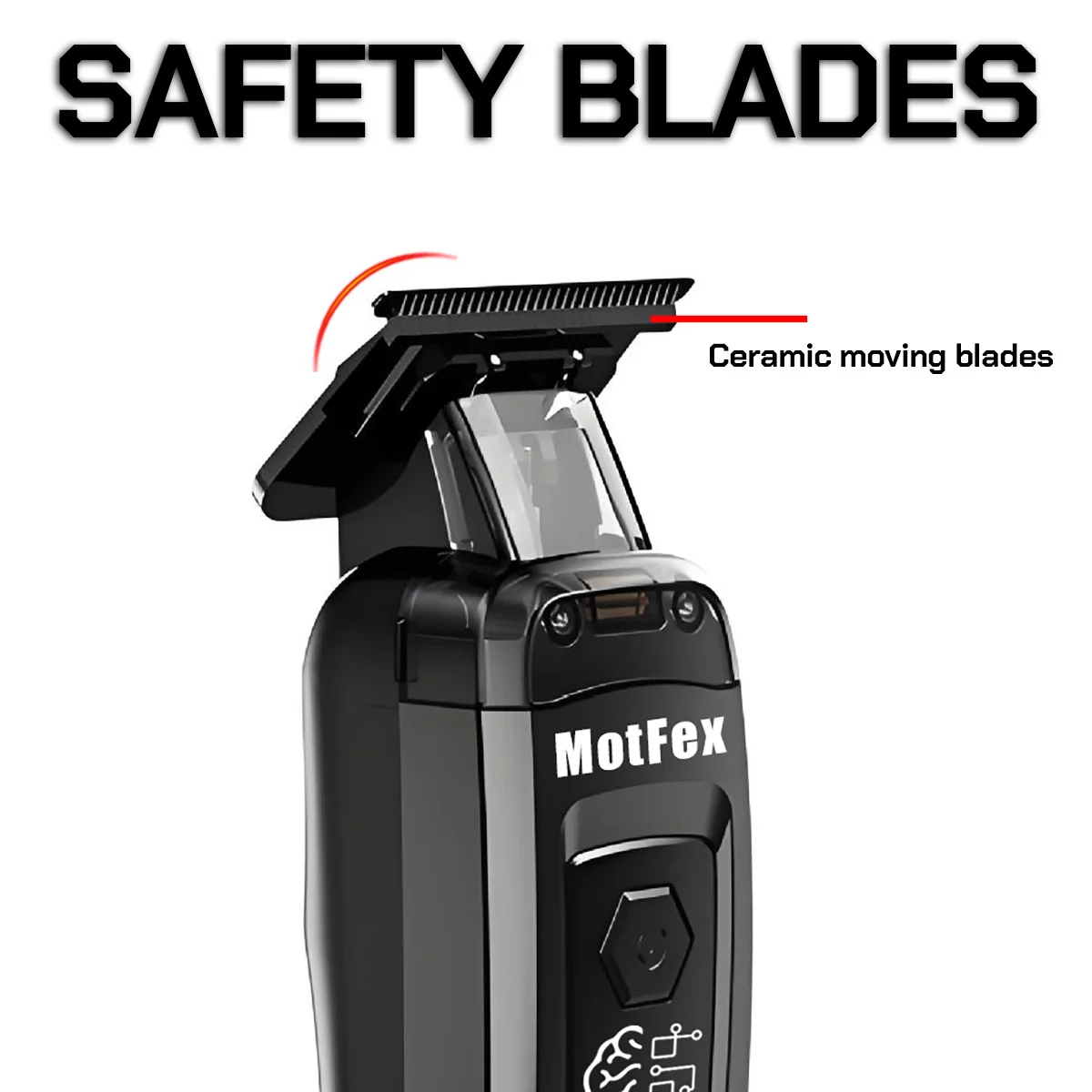 BRDCLIP BL1T Professional Carving Gradient Hair Trimmer Barber Finish Electric Clipper with Charger Stand Hair Cutting Machine