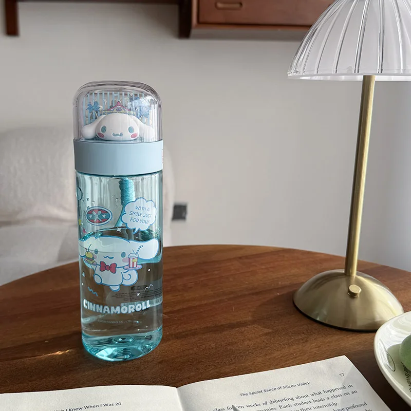 1 قطعة كوب ماء لطيف كوب بلاستيكي لطيف محمول عالي المظهر مستوى الماء #1