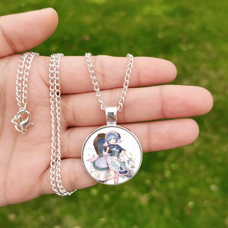 Anime Made In Abyss collana per la collezione di fan Cute Cartoon Anime Figures Poster Glass Cabochon Custom Pendant Jewelry Gift