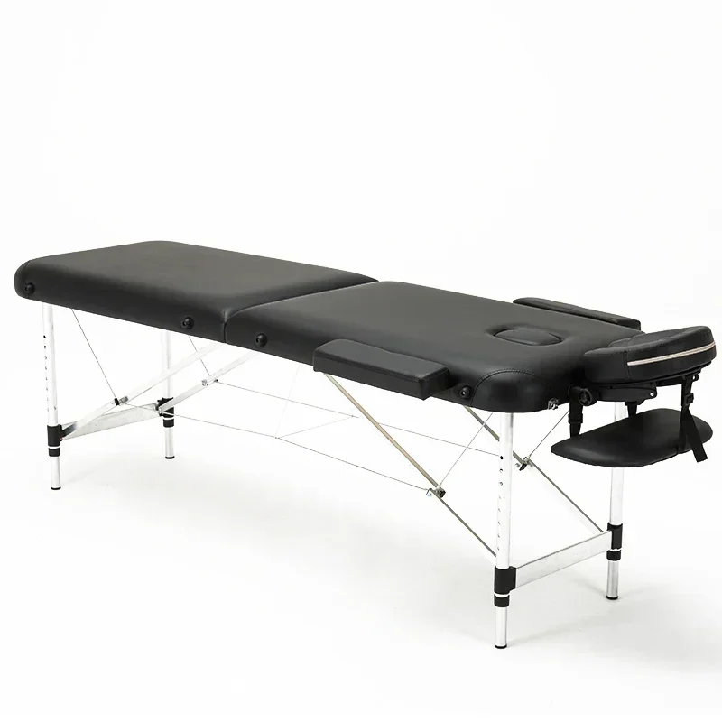 Folding Beauty Cama com Saco, Mesas de Massagem Spa Portátil Profissional, Mobiliário leve e dobrável, Liga de alumínio