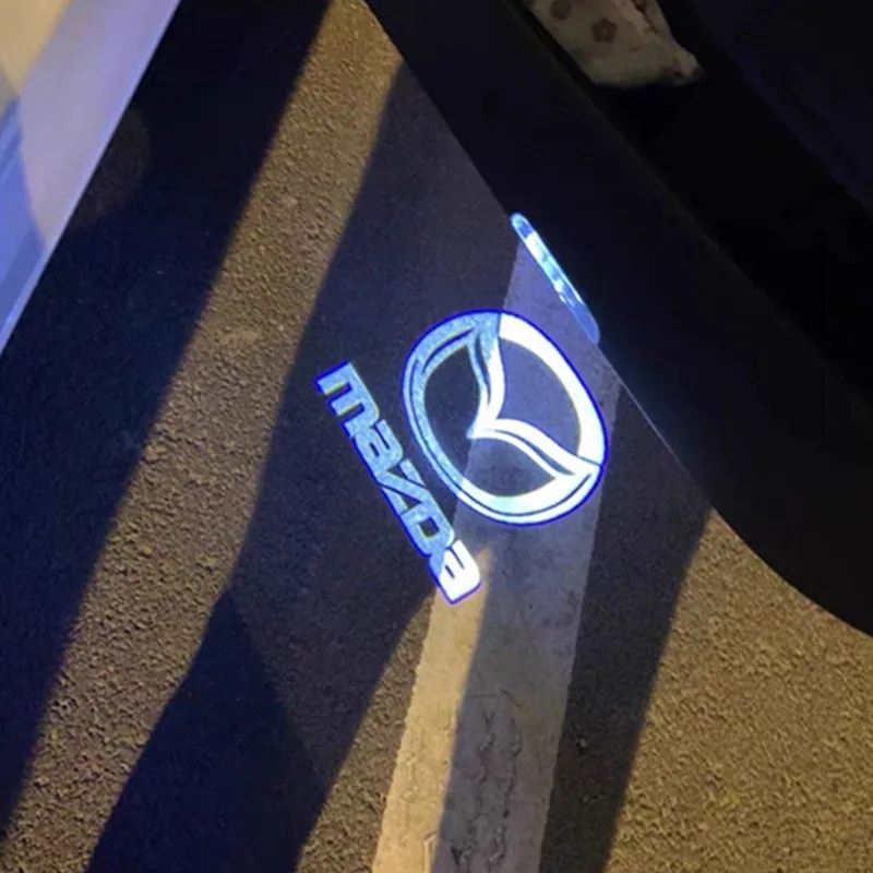 

For MAZDA ATENZA 6 8 MAZDA6 RX8 CX9 RUIYI MAZDA8 MPV LED Car Door Badge Light Projector Courtesy Shadow Welcome Lamp Accessories