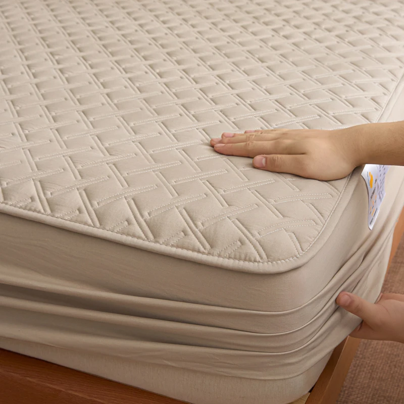 1pc Waterproof Mattress Cover for Home Pure Cotton cubre colchón Twin/Queen/King Quilted Breathable Mattress Protector 침대 커버