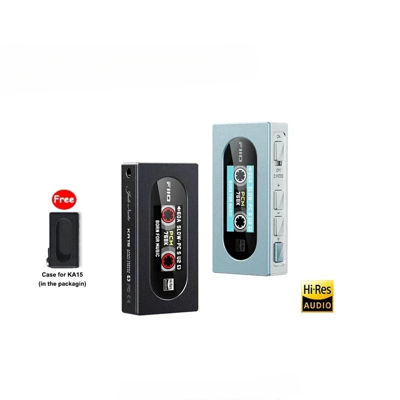 Портативный USB-усилитель для наушников FiiO KA15 с режимом Desktop, Hi-Res Audio, двумя чипами CS43198, поддержкой PCM768 и DSD256, Hidizs