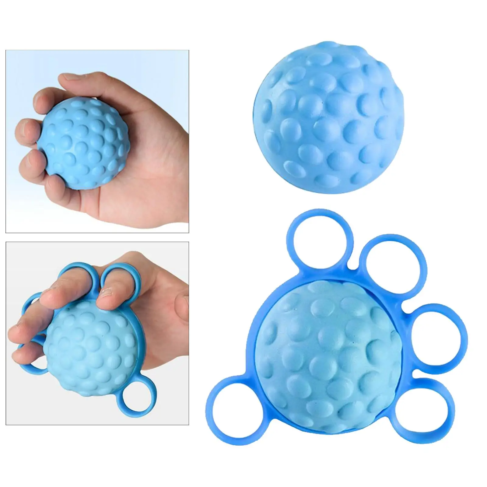 

Finger Grip Ball Squeeze Forearm Flexibility Force Training Strength Stress Balls Exerciser Hand Cramps Recovery Therapy Muscles