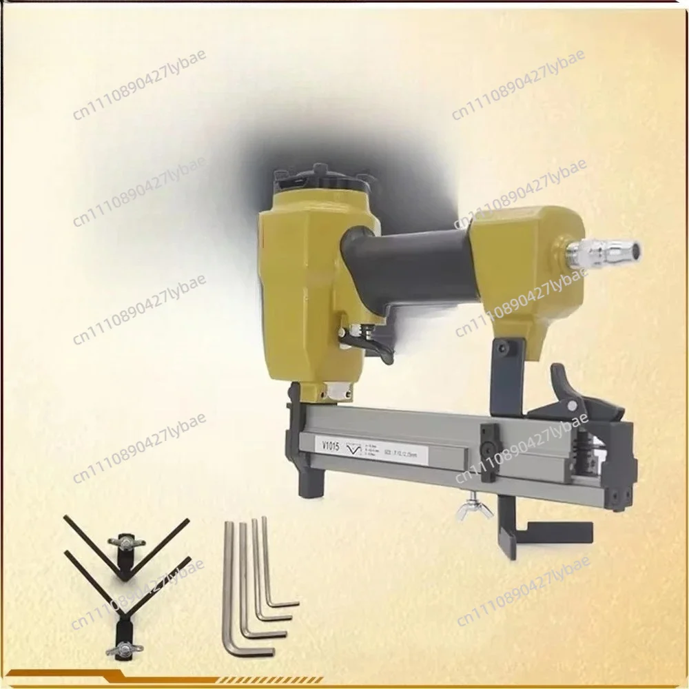 V1015B Pneumatic Picture Frame V Nailer Gun Fits 5/16'' to 19/32'' (7to15 mm) 30 Gauge Air-Powered Frame Joiner for Picture Fram