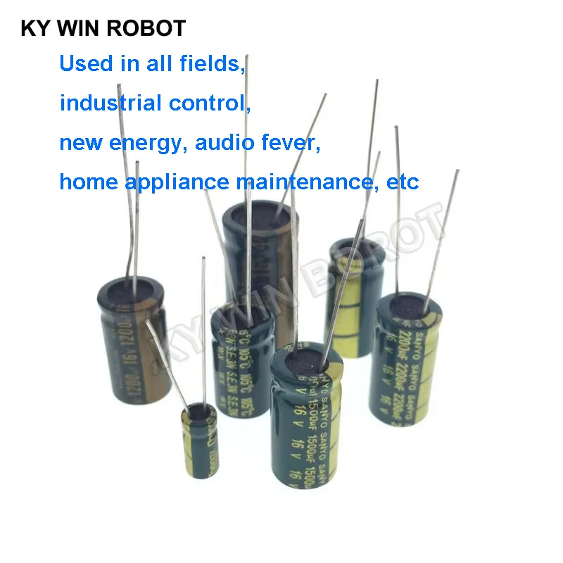 Direct Plug Radial Electrolytic Capacitor 6.3V-450V 10UF-4700UF 105℃ High Frequency Low ESR Aluminum Capacitor Fast Shipping Off
