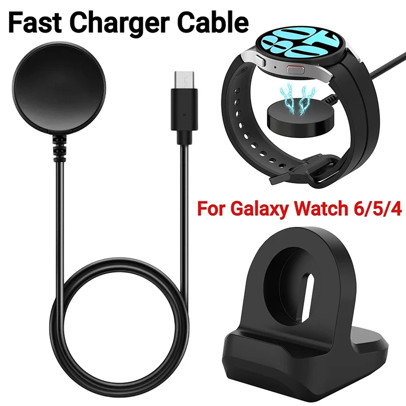 

Зарядный кабель для Samsung Galaxy Watch 5 Pro 5 4 Classic 3, Магнитный зарядный USB-кабель для часов Active 3 2, док-адаптер
