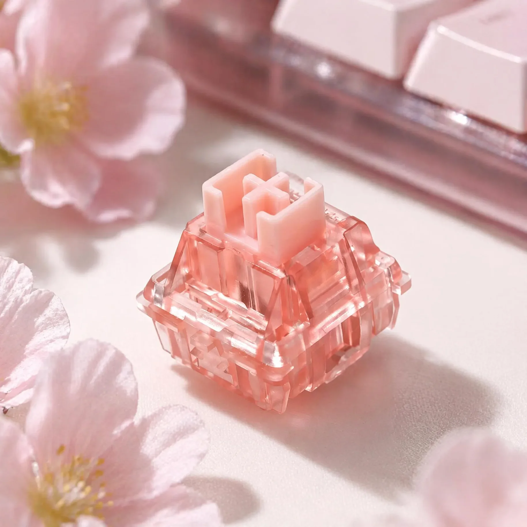 Gateron Ink Walk Pink Box Linear Switch 50g Pre Lubed 5Pin Hot Swap Mechanical Keyboard Switches for Custom Keyboard MX Gaming