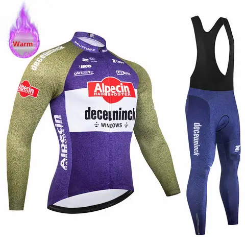 Alpecin 팀 야외 사이클링 의류, 겨울 따뜻한 양털 산악 자전거 사이클링 의류, 긴 소매 Roupa Ciclismo, 신제품 Best5