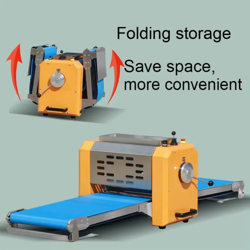 حار بيع المصنع التجارية التلقائي الصغيرة منضدية المعجنات العجين تسطيح نفخة آلة صنع المعجنات #4