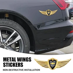 1PCS New Car Badge Metal Wings Body Decoration Sticker Auto Styling Decal For Chevrolet Captiva Colorado Cruze Spark Malibu Sail