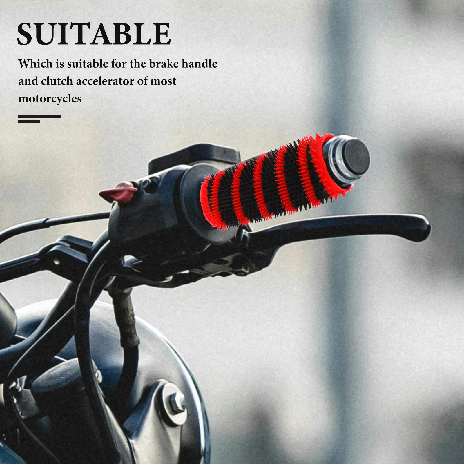 

8 Motorcycle Grips Black Green Red Sloped Texture Anti Slip Clutch Motorcycle Grip Sleeve Lever Brake Cover Protectors