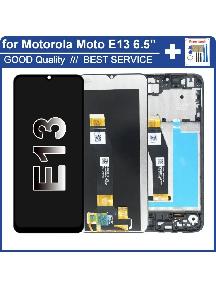 6,5-calowy wyświetlacz LCD do telefonu Motorola Moto E13, w tym panel dotykowy i moduł digitizera – zamiennik do telefonu Motorola Moto E13 XT2345, wraz z ramką. — zdjęcie produktu 7