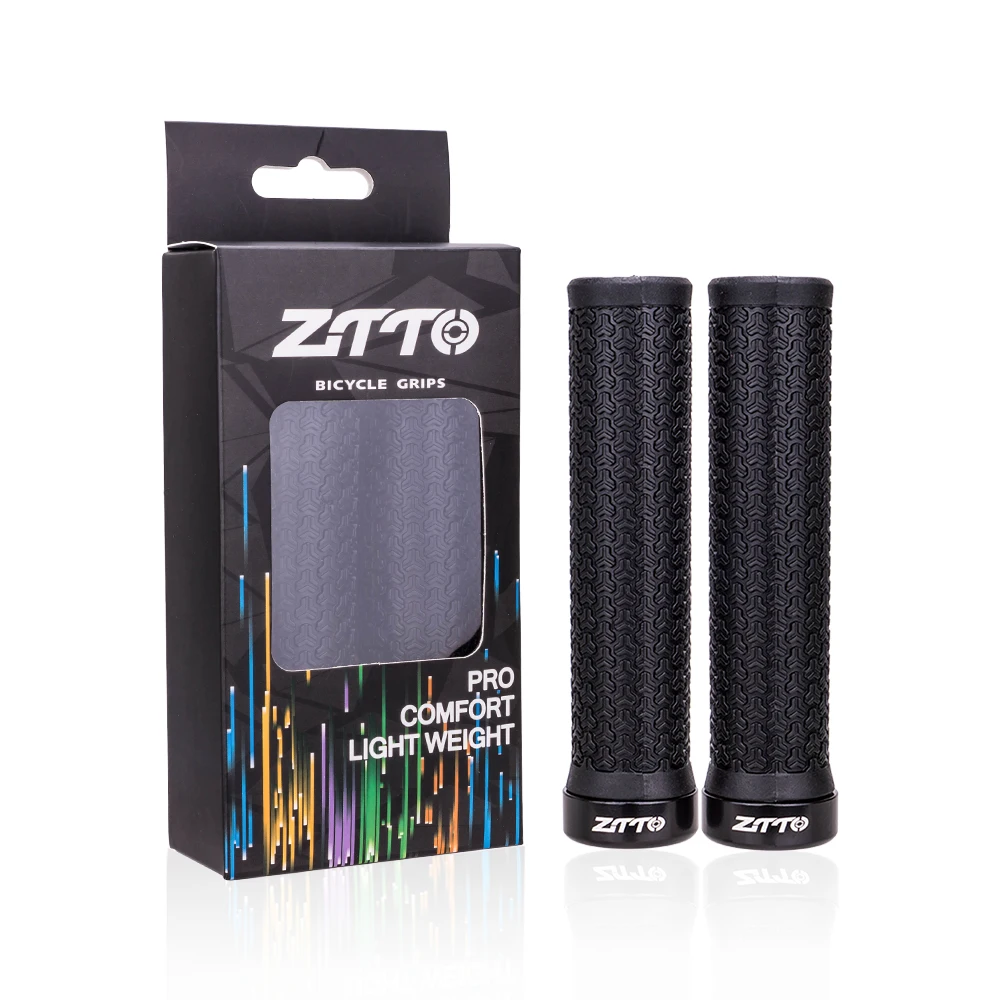 ZTTO MTB Mountain Bike Grips Anti-Slip Durable Shock-Proof Rubber Fixed Gear Bicycle Handlebar Grip Road cycling Parts