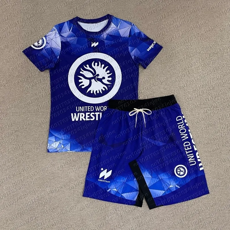 2026 Summer Fighting Competition New Fans Breathable T-shirt and Shorts Set Men's Women's and Kids Casual Boxing Training Suit