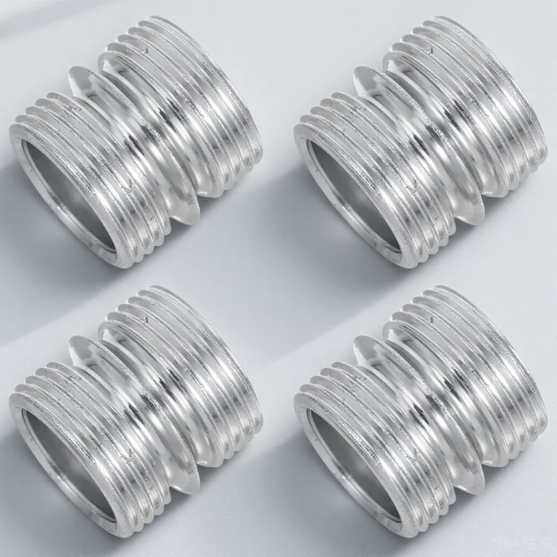 

4pcs Support Nut Double-Headed Threaded Dual-Slot Wear-Resistant Cold Wire Rack Accessories For Storage Shelves