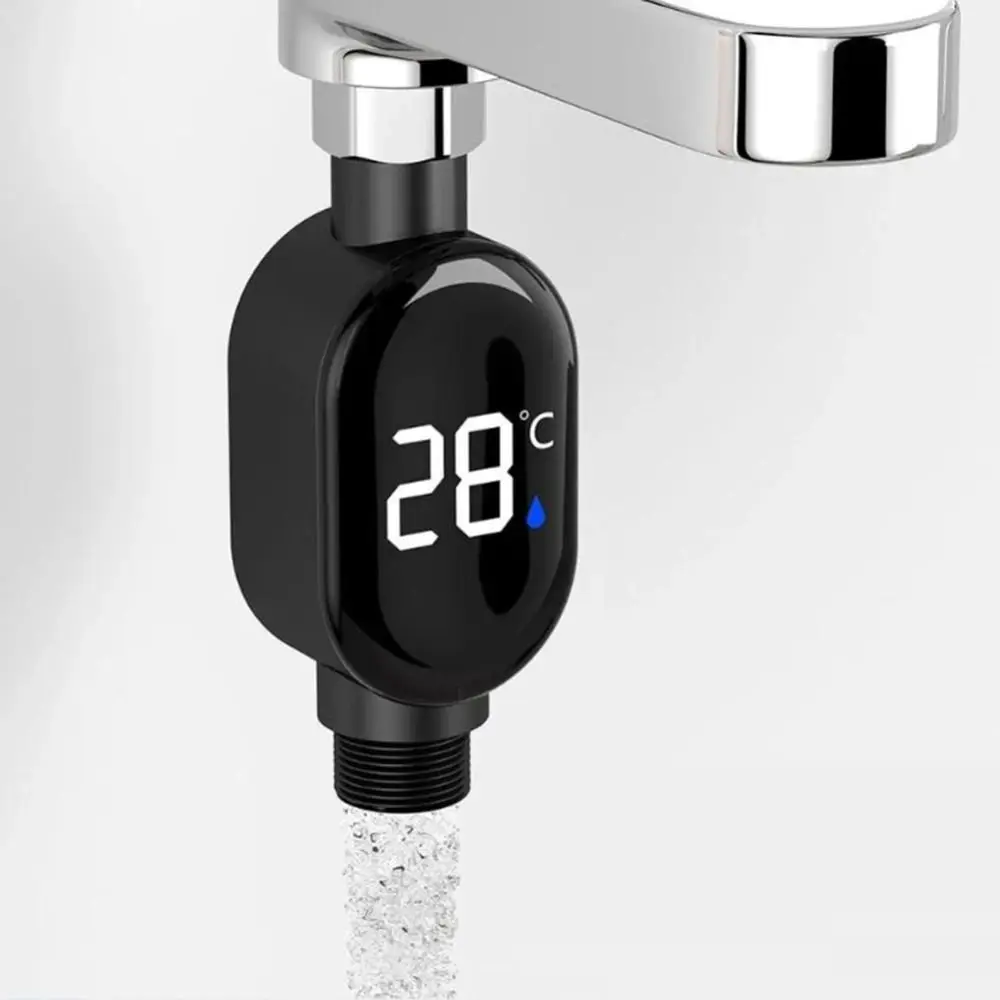Stainless-Steel Water Temperature Gauge Precise Measurement Waterproof LED Display Thermometer Touch Control LED
