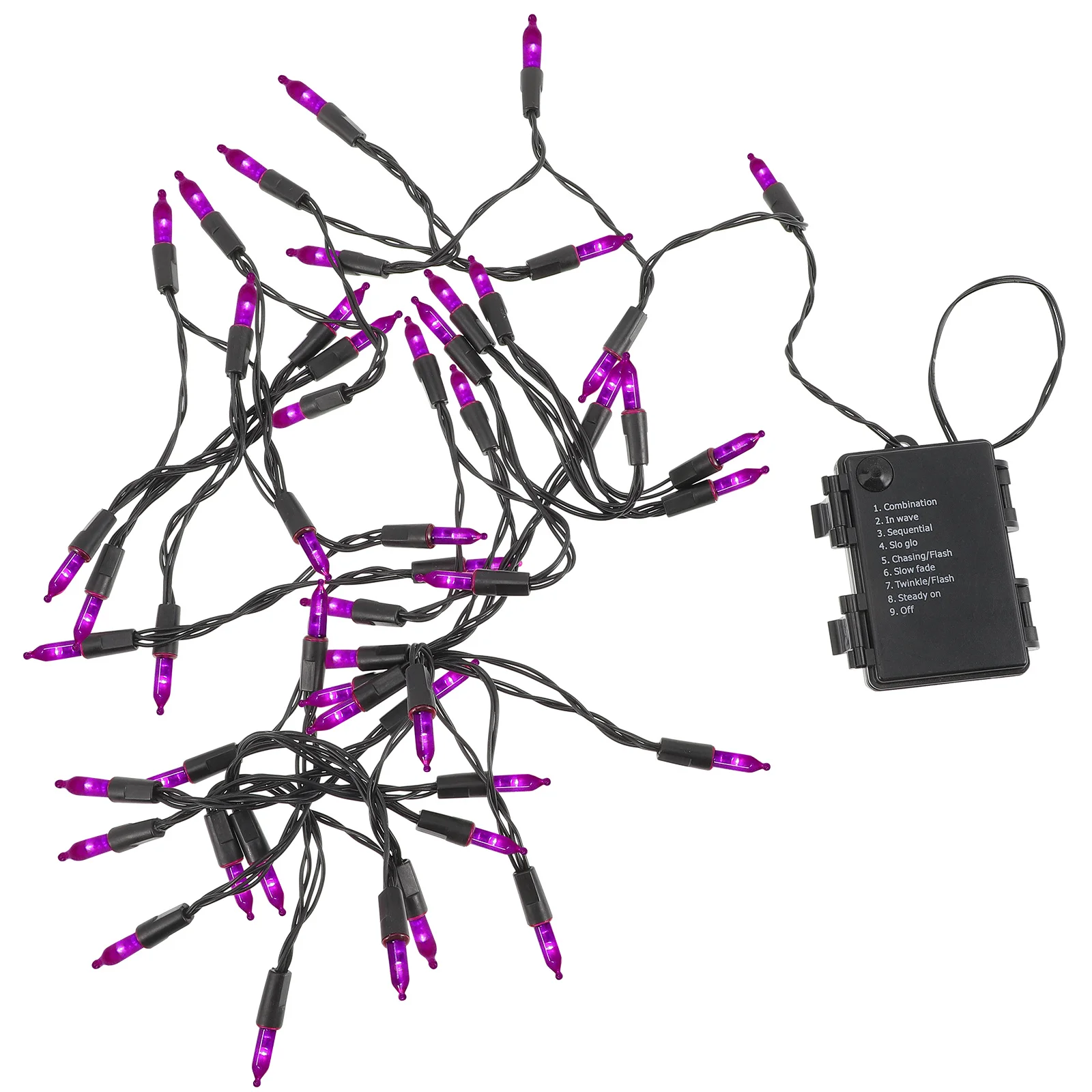 Guirlande lumineuse de noël à 50 LED, pratique, pour arbre de noël, fête à domicile, décoration intérieure et extérieure, lumières d'arbre de noël