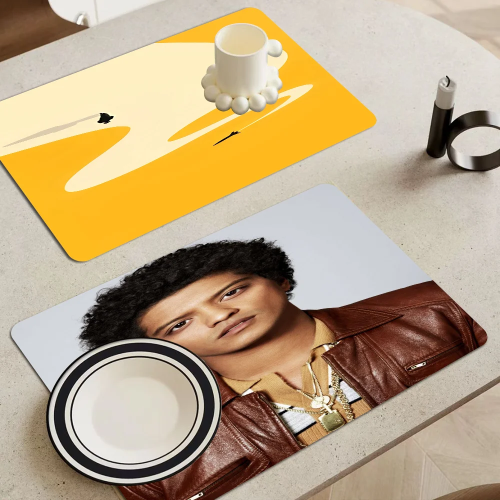 

Bruno Mars New Super Absorbent Coffee Dish Kitchen Absorbent Draining Mat Drying Mat Quick Dry Bathroom Placemat