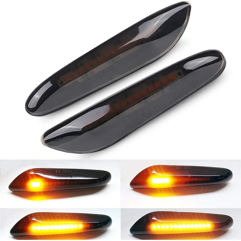 

2pcs For BMW Led Dynamic Side Marker Turn Signal Light Sequential Blinker Light for BMW E90 E91 E92 E93 E60 E87 E88 E46 X1 X3